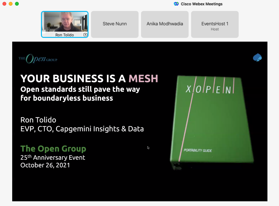 aj_josey's tweet image. The X/Open Portability guide makes an appearance at the start of the @rtolido talk today here at @TheOpenGroup #ogVIRTUAL25 event