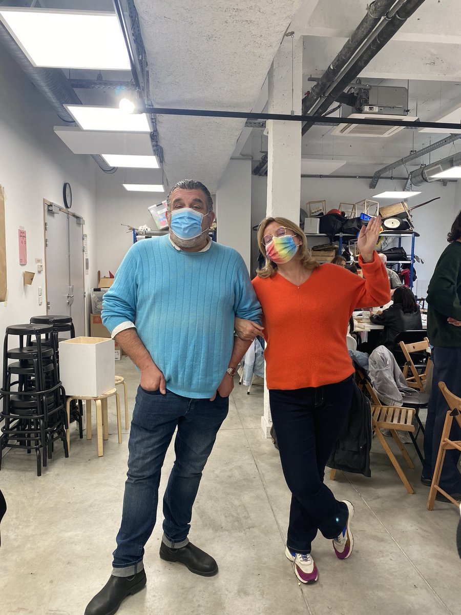 Ekaterina et giuseppe, nos professeurs toujours là pour nous épauler ❤️ #workshop #workshop2021 <a href="/EcoleLISAA/">LISAA</a>