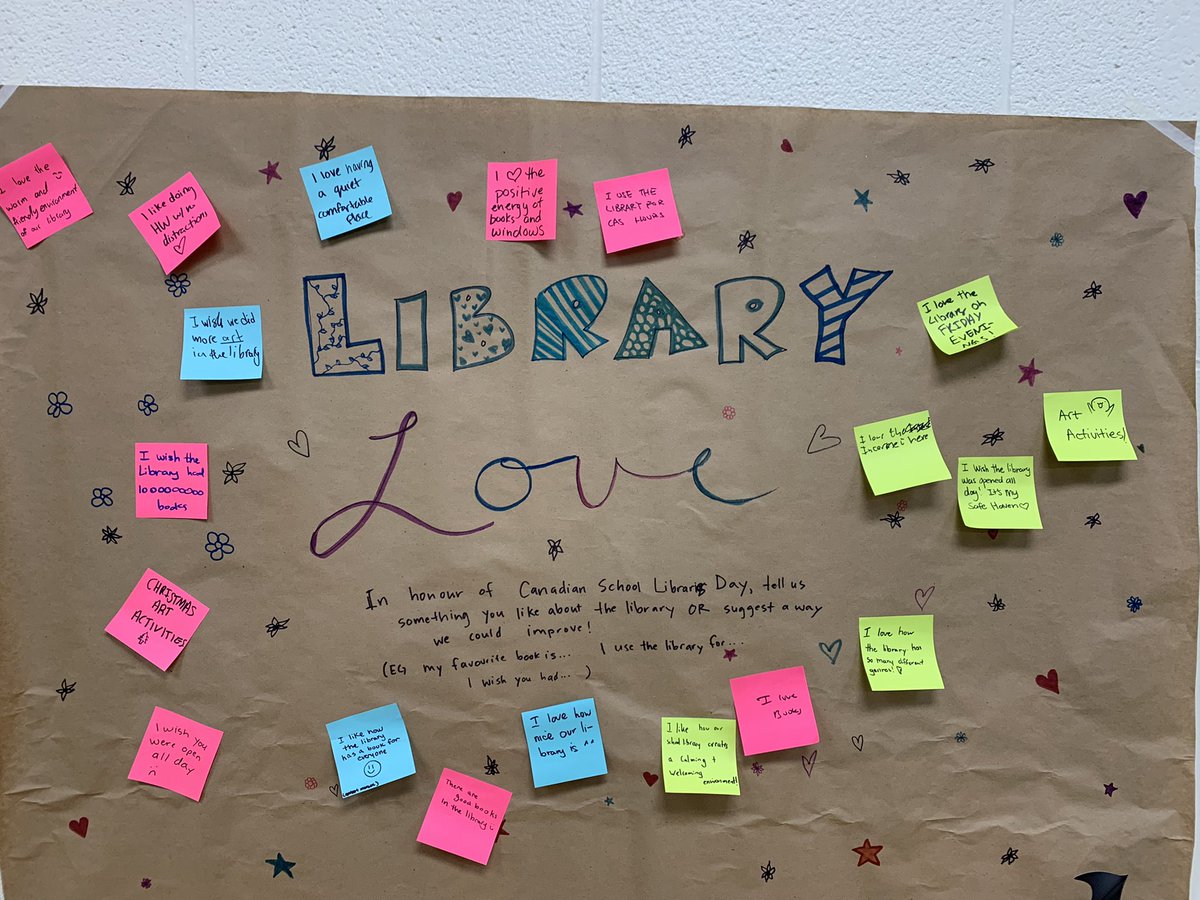 LibraryMpc's tweet photo. A busy day on #canadianschoollibrariesday @TDSBLibrary https://t.co/mHsvL9eCaK