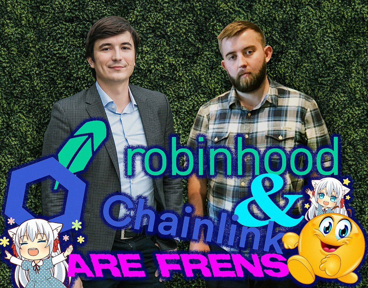 linkchainlink's tweet photo. $Link 🤝@RobinhoodApp

Send it Mr @Vladtenev let the people trade https://t.co/gsT2ltrQTJ
