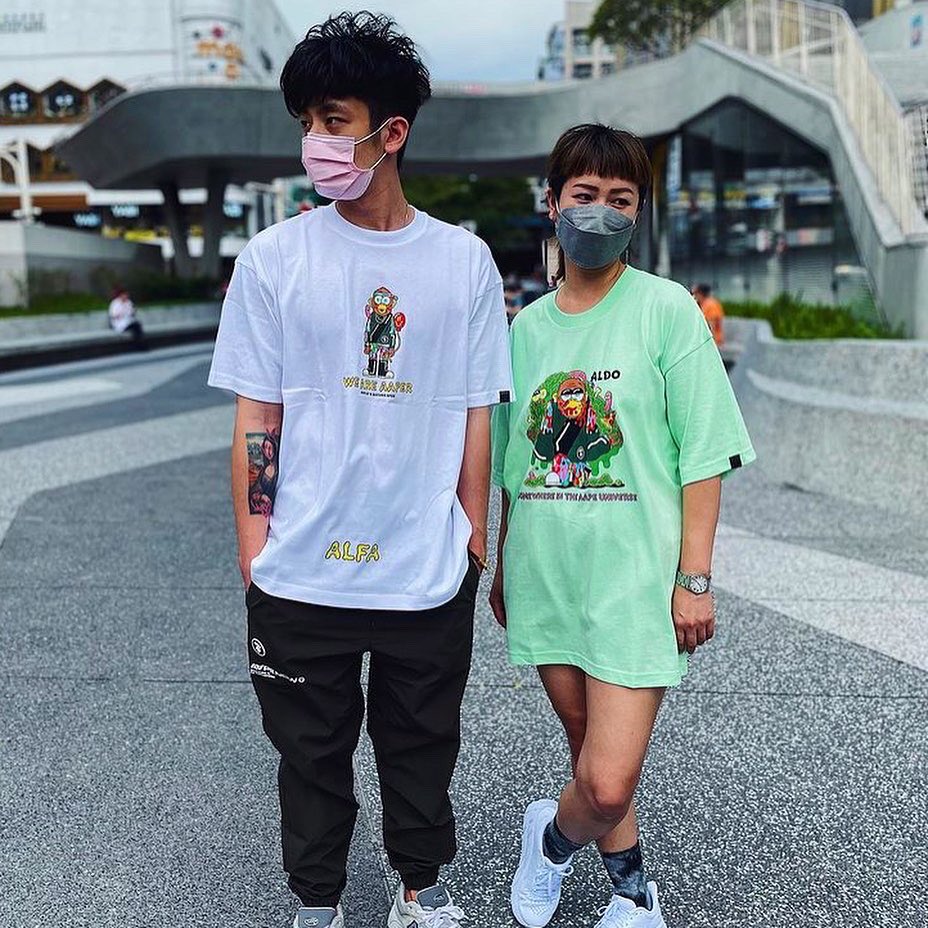SptSam's tweet photo. Pictures of cool people wearing my @AAPE_OFFICIAL collaboration ❤️‍🔥 https://t.co/ke82ls8ybf