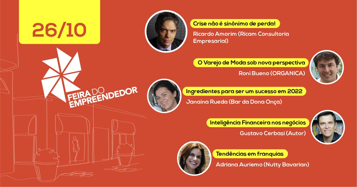 SEBRAE_PR's tweet photo. A programação da maior feira de empreendedorismo do mundo segue intensa. Ricardo Amorim, Roni Bueno, Janaína Rueda, Gustavo Cerbasi e Adriana Auriemo estão entre os palestrantes de hoje. Participe: https://t.co/rgPY6N6PHZ  #FEDigital2021 #FEDigital #Empreendedorismo https://t.co/FuFeLS9LZF