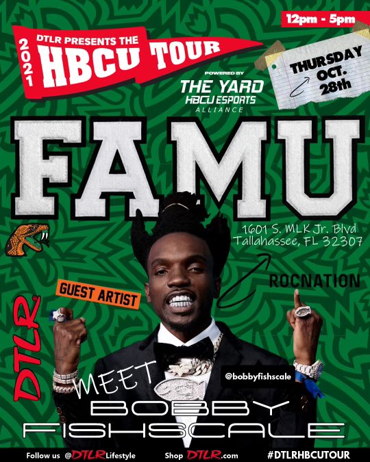 Djtight's tweet photo. Tallahassee We Got Homecoming This Week & DTLR Is On The Way. Students and Surrounding Areas Yโall Come Out And Have A Great Time..
@dtlrlifestyle
#DTLRHBCUTOUR https://t.co/z6lbHWm6se