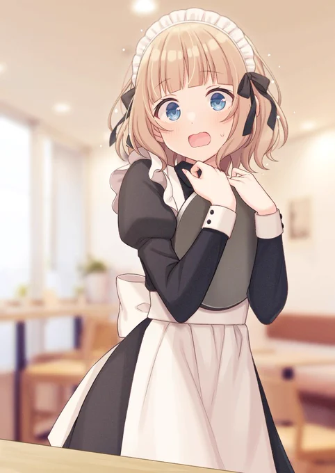 #今年も残りわずかなので今年一番伸びた絵を貼る見た絵描きさんも強制でやる
バイト先がバレたメイドくるみちゃん 
