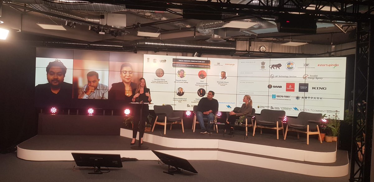 #PioneerThePossible Mayank Kumar from @GetMegaApp  @karisevanan @maliniagarwal @AfRobson Shameek Ghosh @TrusTrace on Sweden India Tech Community (SITEC) 
Join us at youtu.be/uYByEEvgV-c  

#IndiaSwedenInnovationDay21