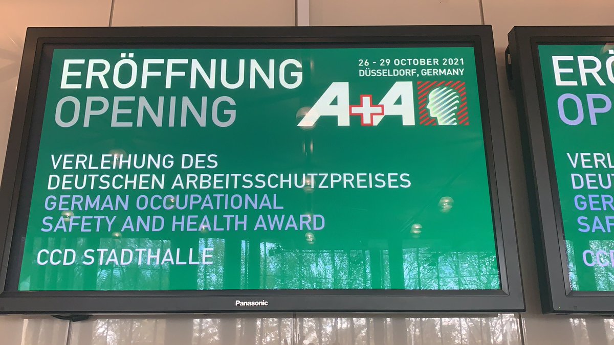 povill's tweet photo. Heute für Sicherheit und Gesundheit bei der Arbeit den gemeinsamen #DASP Deutschen Arbeitsschutzpreis, der Länder, der DGUV und dem #bmas mit an sehr engagierte Unternehmen auf der #aunda verleihen dürfen. https://t.co/sc3eVtQ26m