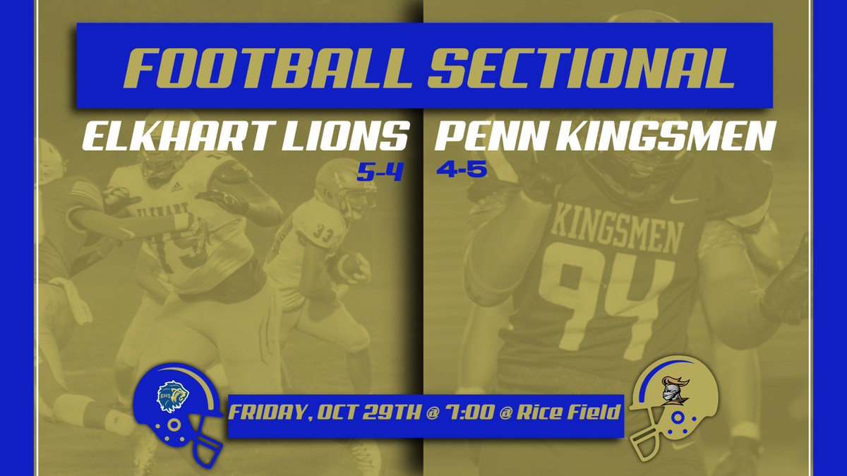 ElkhartHSSports's tweet photo. Please purchase tickets with this link:
https://t.co/5BqxCZlHUH

We are only PRE-selling tickets online.  No paper tickets will be sold AHEAD OF TIME.

Tickets will be sold at the gate starting at 5:30pm on Friday, Oct 29 https://t.co/IM5XYO4Fb0