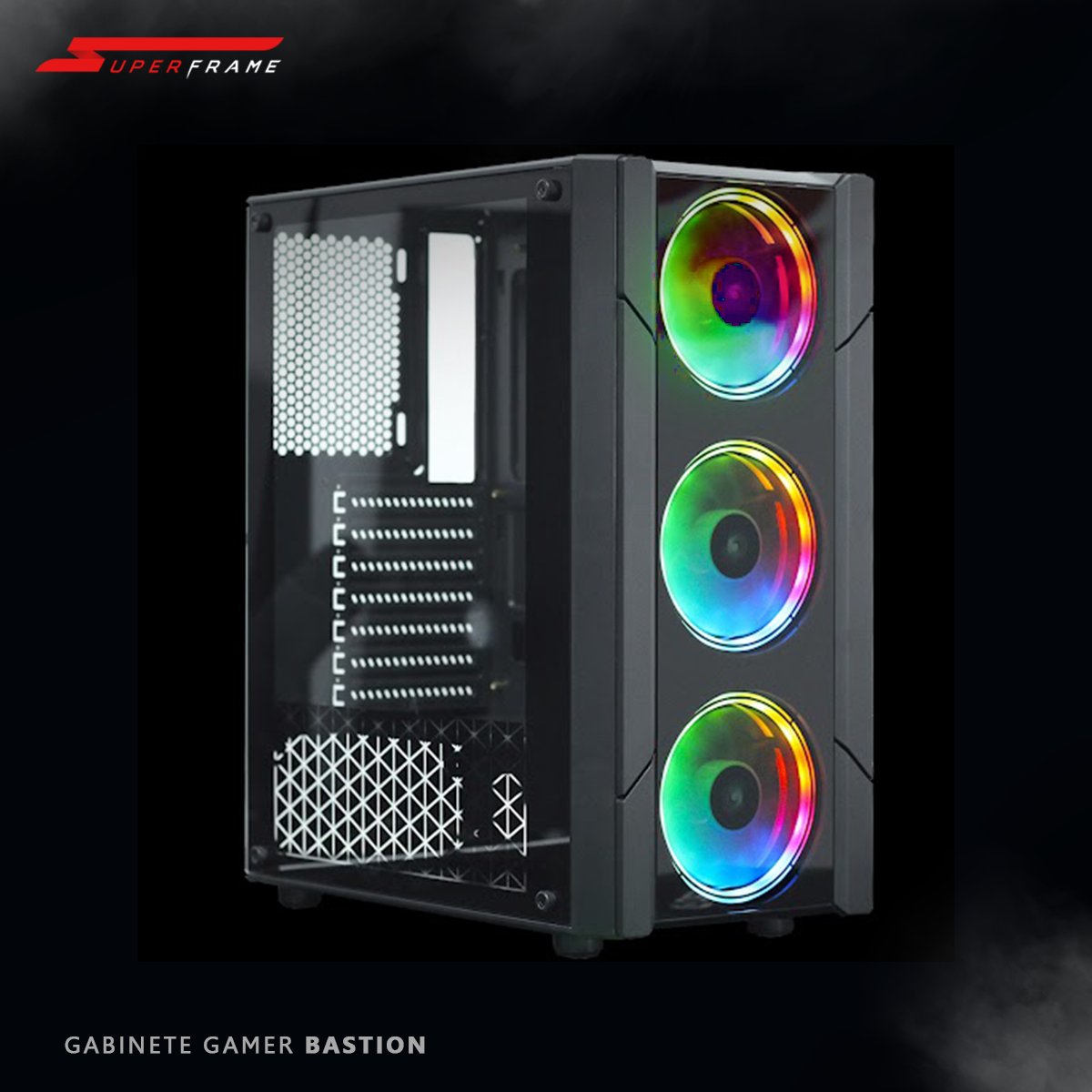 Gabinete Gamer SuperFrame Bastion 😍

Esse Gabinete foi projetado para ter um excelente fluxo de ar.

O Bastion suporta até 6 fans (3x fans RGB incluso) para entregar uma melhor refrigeração.

Seja Super, vai de Superframe!

Compre agora! Clique aqui 👉  bit.ly/2XoR2Ea