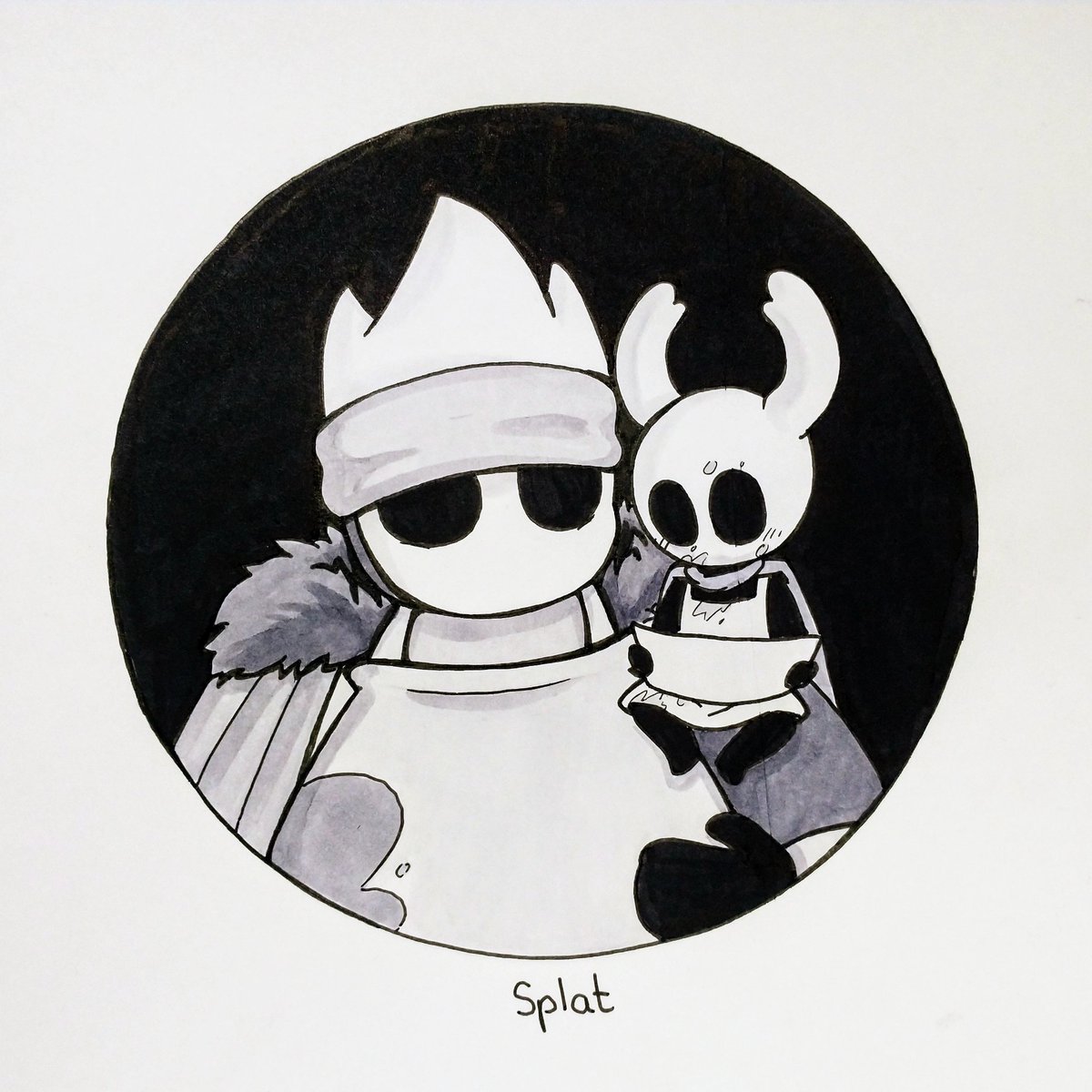 calmchapsart's tweet photo. Inktober Day 25 - Splat
#HollowKnight #hollowknightfanart #paintmastersheo #Inktober #inktober2021 https://t.co/0g0BUa0jjb