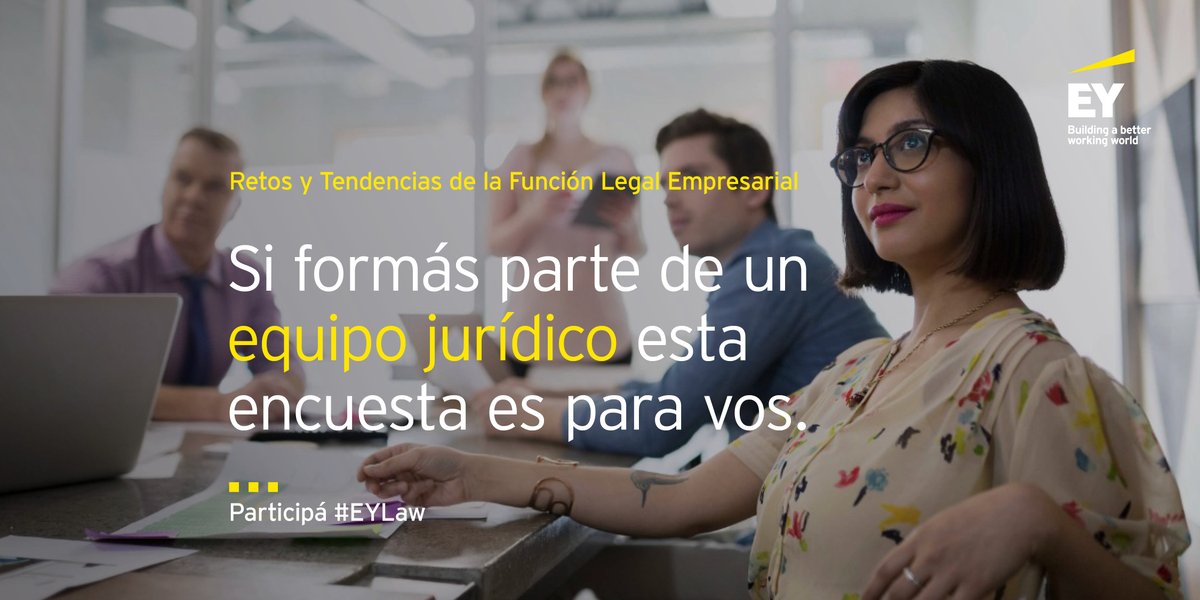 EY_Uruguay's tweet photo. Nuevo Estudio de EY: Retos y tendencias para la función legal empresarial. 💡 Si formás parte de un equipo jurídico en cualquier empresa de América Latina, ¡queremos escucharte! Participá: https://t.co/mxIM4tOoYK #EYLaw #LegalOperations https://t.co/FzBsW1tg8P