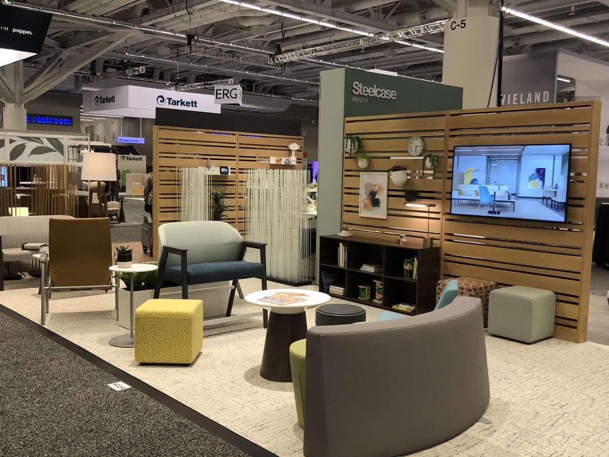 LOTHinc's tweet photo. #teamLOTH had the opportunity to attend the @HCDMagazine Expo + Conference in Cleveland and it didn't disappoint! Here are some snapshots of the @SteelcaseHealth booth.

#HCDcon #healthcaredesign #steelcasehealth https://t.co/mISFXSECfS