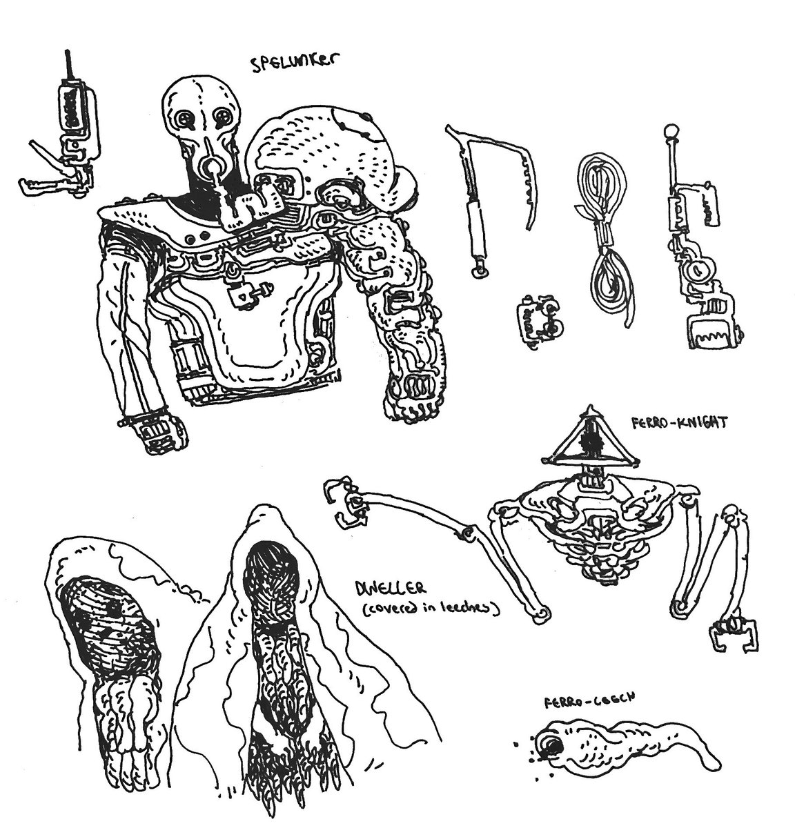 Worldbuilding is when you scribble random props all over printer paper in between shifts at work 
