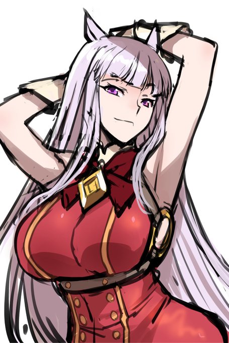 お題箱から。アニメのゴルシみたいな面長の女性…と言う事でゴールドシップ。
あんまり面長じゃないかもしれない… 