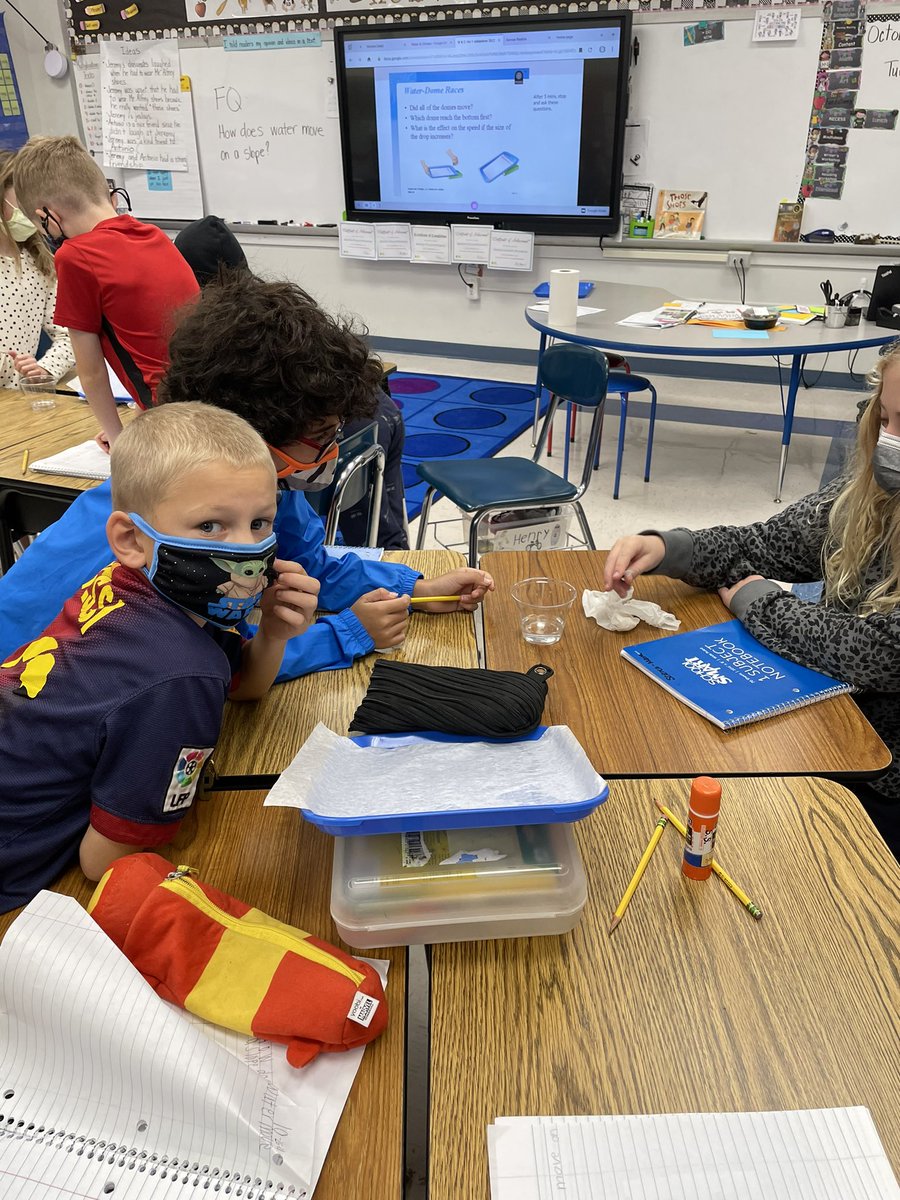 Cannons_Kinders's tweet photo. Learning all about the cause and effect relationship between the size of a water dome and the speed at which it moves! #FHLEADS https://t.co/aln8zaAJnJ