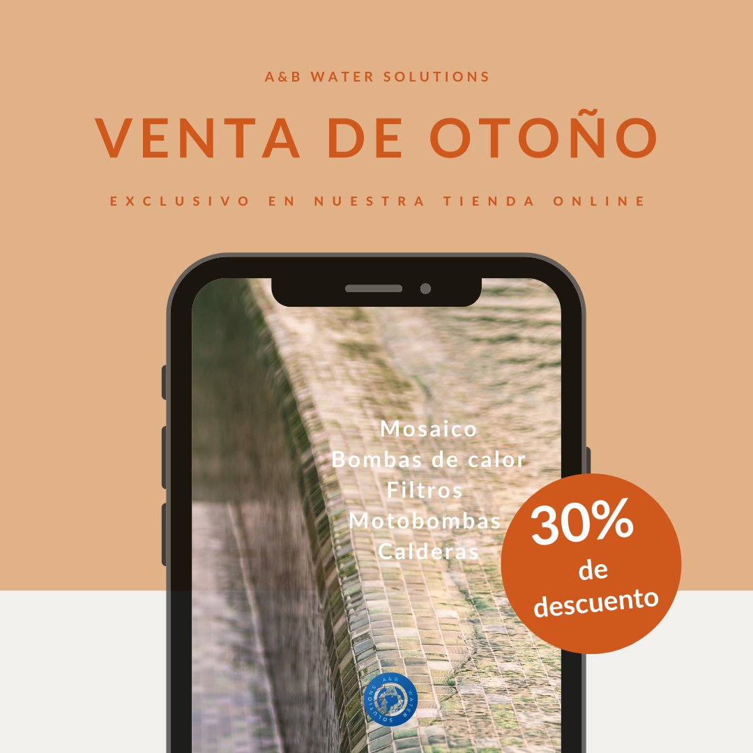 AyBWaterSolut's tweet photo. Los mejores precios del año: mosaico, bombas de calor, filtros, motobombas y calderas. Toda la info en nuestra tienda en linea: https://t.co/0UVUqICkwT 
#preciosdelocura #descuentos #todopatupiscina https://t.co/hu9Ix5cseJ