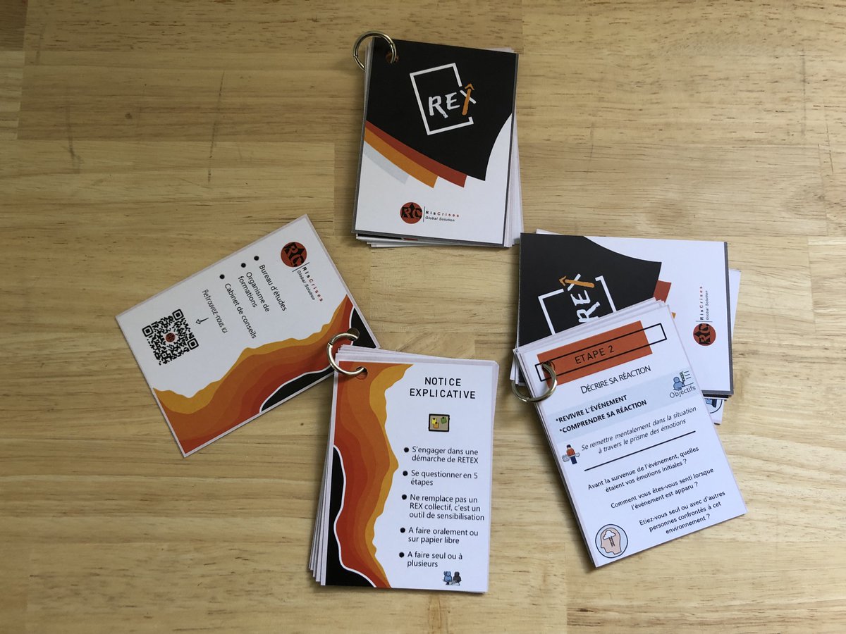 RISCRISES's tweet image. PNRS | Outils pédagogiques du #RETEX : Le jeu de cartes C.REX proposé par @lapierredim de @RISCRISES  pour sensibiliser les acteurs à la pratique du retour d’expérience ! pnrs.ensosp.fr/Plateformes/RE…