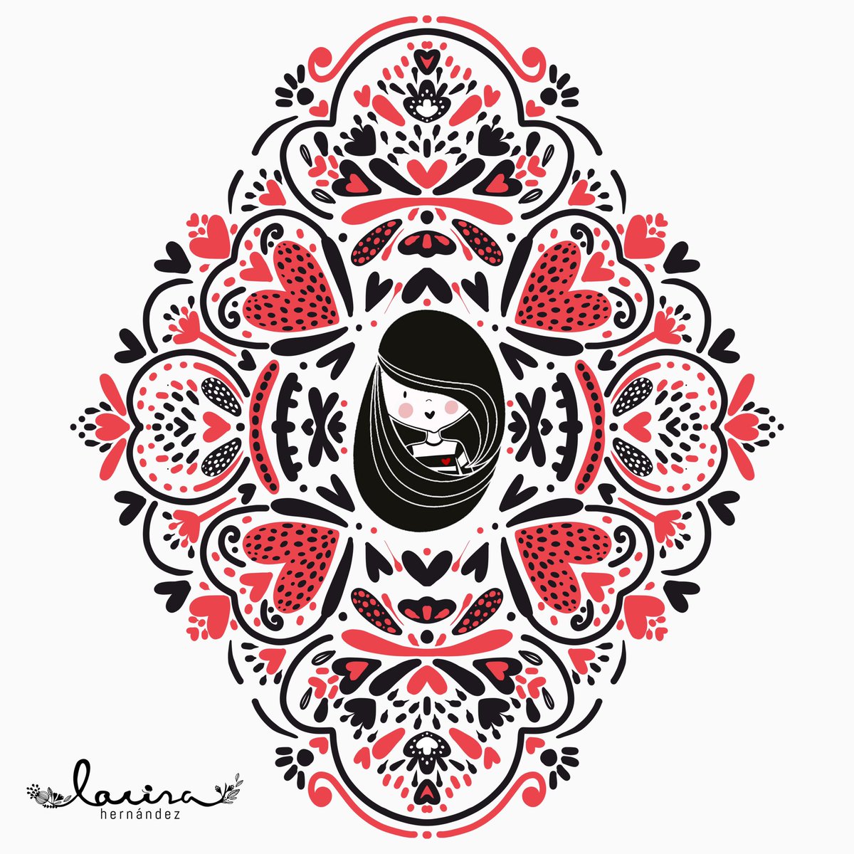 Floral mandala. Floral me. #mandala #ornamental #botanical #illustratorlife #instagram #illustrationlovers #surfacedesigner. #larisahernandez