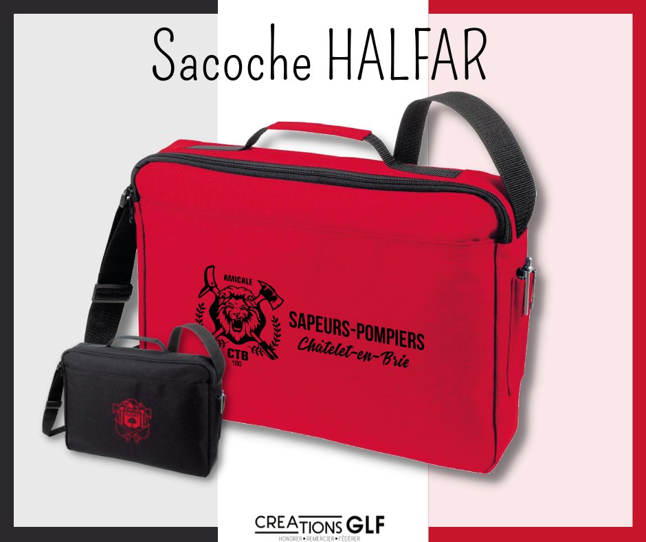 creationsglf's tweet photo. Nous vous présentons le dernier produit de notre catalogue, la sacoche HALFAR 
Une sacoche idéale pour vos tournées calendrier !  

Profitez en, en ce moment et jusqu’au 05/11 inclus, c’est 10% de produits offerts !

Ex : pour 100 produits commandés, 110 pièces livrées.

#pompier https://t.co/kE0rSrYWRC