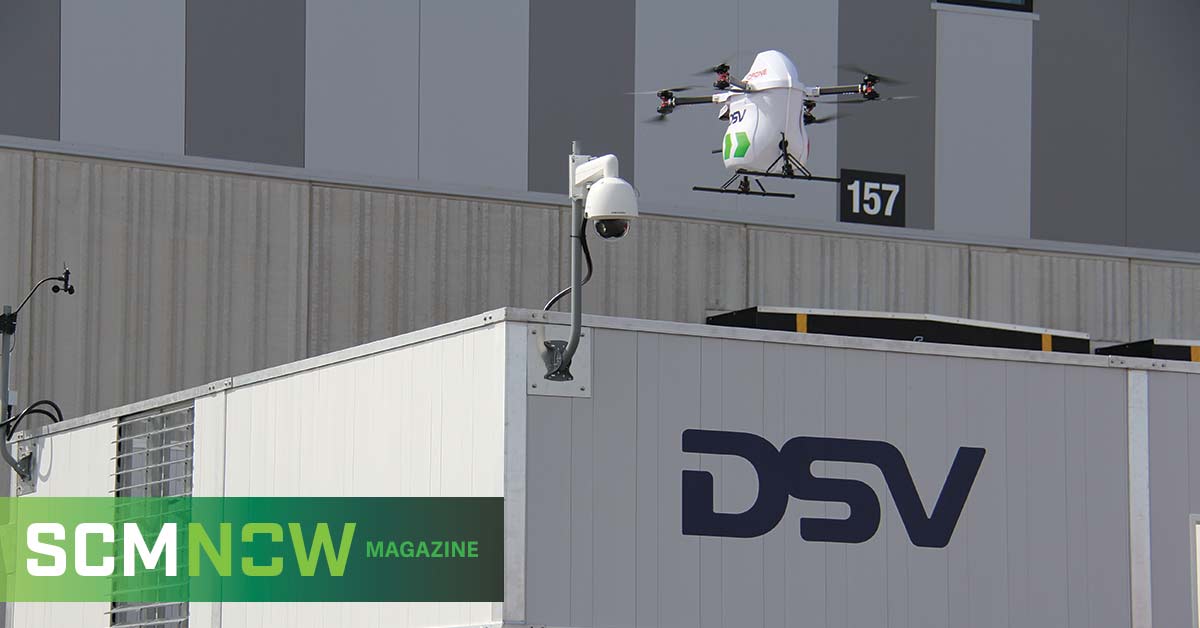 DSV reduced greenhouse gas emissions by 23% and delivery time by 90% using a self-navigating and fully electric drone. Here’s how. SCM Now Magazine story via <a href="/Broverman/">Aaron Broverman</a> bit.ly/3vNazev #scmnow #dronedelivery