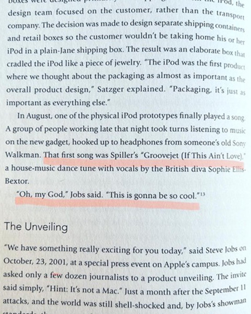 DefectedRecords's tweet image. This week marks the 20th anniversary of the iPod, a defining moment for @Apple...

@djspiller just told us that 'Groovejet' was the song that they used to test the very first prototype by Jon Ive.

"Oh, my God," Steve Jobs said, "This is gonna be so cool."

#History
