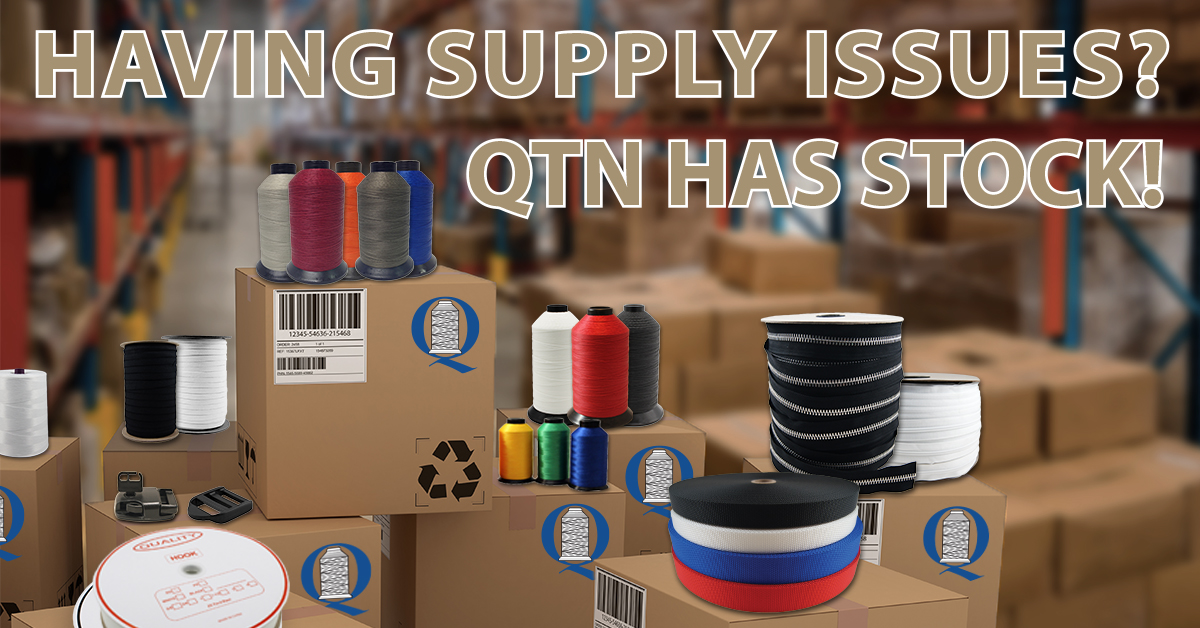 quality_thread's tweet image. QTN has a fully stocked warehouse to fulfill your industrial thread &amp;amp; notions needs. We continue to work closely with our to ensure we will have the inventory you need, when you need it. Orders placed by 2:00 PM EST ship that day!  *Some exceptions may apply. #qualitythread