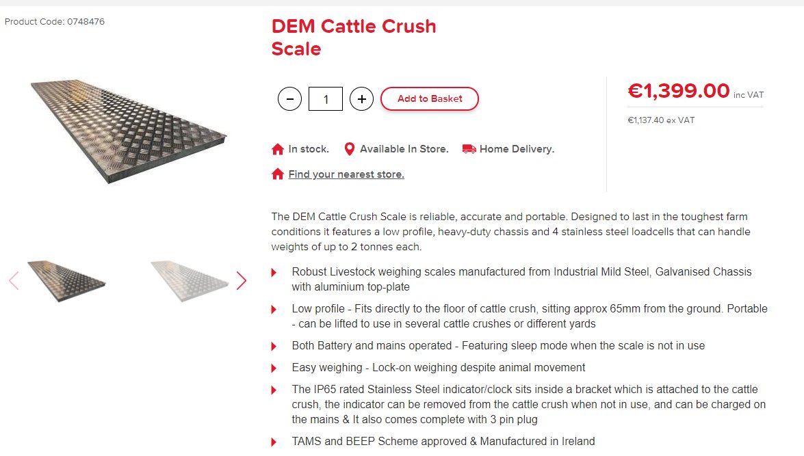 Our #Cattle Crush Scales are stocked in 26 
@CoOpSuperstores throughout #Munster. Get more info: coopsuperstores.ie/Farming/Farm-H… #Farming #FarmIreland 
@IrelandsFarmers #WeighingScale @DairygoldCo_Op