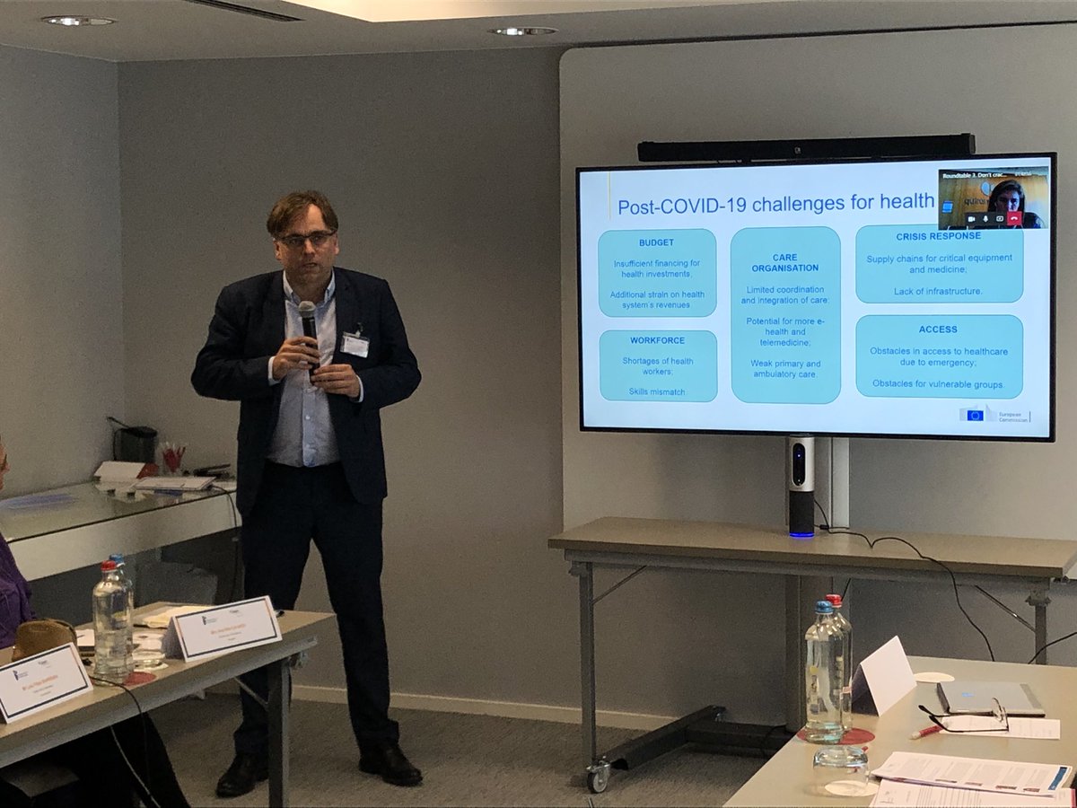 Time for Mr Van den Steen from DG SANTE to intervene in our workshop on #EU level action and recent EU #health policies initiatives with a focus on the #Recovery and #Resilience Fund. <a href="/EU_Health/">EU One Health</a> #healthcare #hospitals #patients @Sham_France