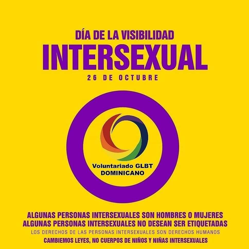 VoluntariadoGLB's tweet photo. 26 de octubre: Día de la Intersexualidad

🇩🇴 🏳‍🌈 #VoluntariadoGLBT #Intersex https://t.co/SaZlCNABL3