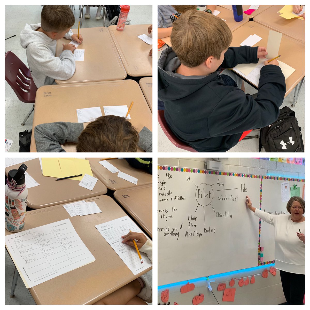 MVESGainesville's tweet photo. Our 5th graders and ELA teachers enjoyed the #wordstudy lesson and practiced how to study with @rhayes_hayes “Look Say Cover Write Check” 👀 ✏️ ✔️ #makingconnections #buddystudy @Hall_Schools @FountasPinnell #literacyforhALL @MrsBowman5MVES https://t.co/im90Rea13m