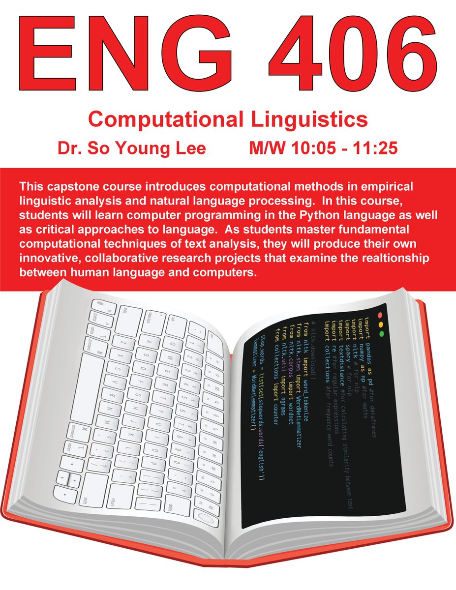 MiamiOHEnglish's tweet photo. Join Dr. So Young Lee on Mondays and Wednesdays as she explores the nuance of linguistics and its parallels to computer programming! https://t.co/Qr1TSqS8TR