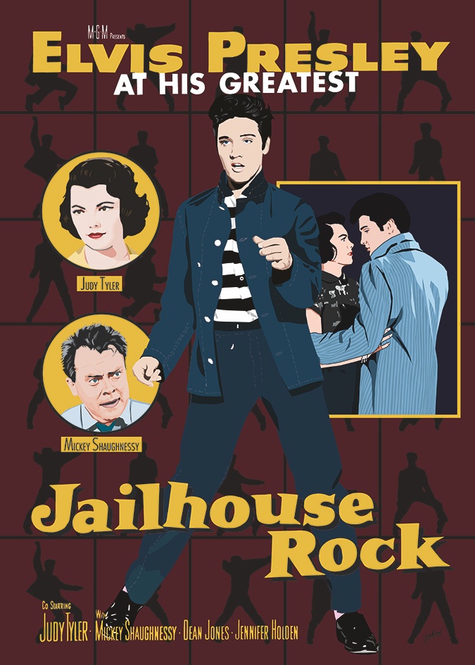 Another Jarod Art Graphic poster. This time a tribute to the film Jailhouse Rock My art combined with graphics adapted from the original promotional material. More info: jarod-art.nl #ElvisHistory #ElvisPresley #Elvis2021 #RockAndRoll #rockabilly #popart #Jailhouserock