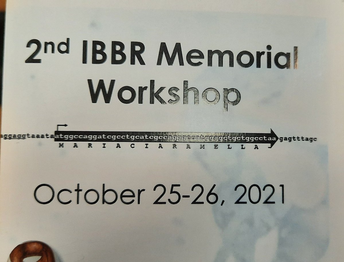 Fema0402's tweet photo. IBBR Workshop in memory of Maria Ciaramella. 
@salmone_org #cnribbrnapoli #science #unina https://t.co/sGpqOS5tKh