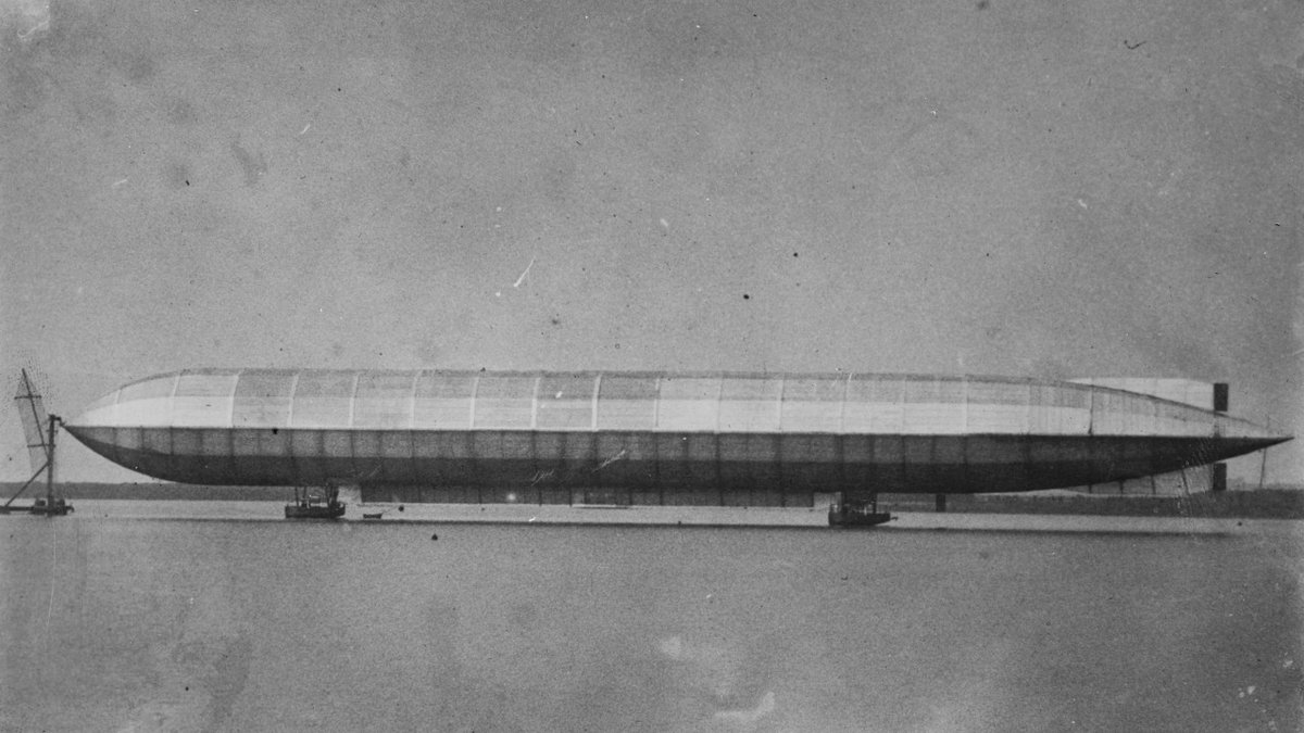 The Mayfly, first British rigid airship, in 1911 (LOC)