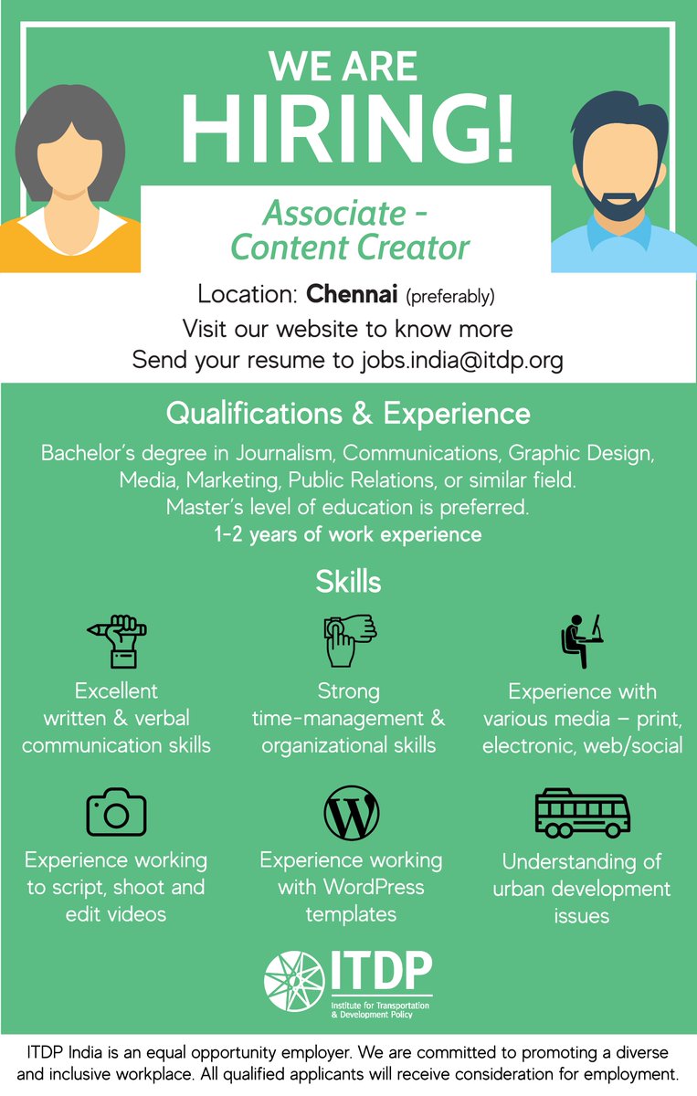 ITDPIndia's tweet photo. #ITDPIndia is #hiring .
We are looking to expand our #communications team.
For more information on the roles& responsibilities of the below openings visit our website: https://t.co/lWo4Vmh3d8
#Jobs #jobopportunity #communicationskills #ngo #commsjobs #nonprofit #ngojobs https://t.co/gJkK8OhZr0