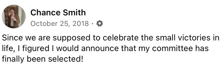 CASmithSoc's tweet image. I can’t believe how long it’s been since my committee was selected