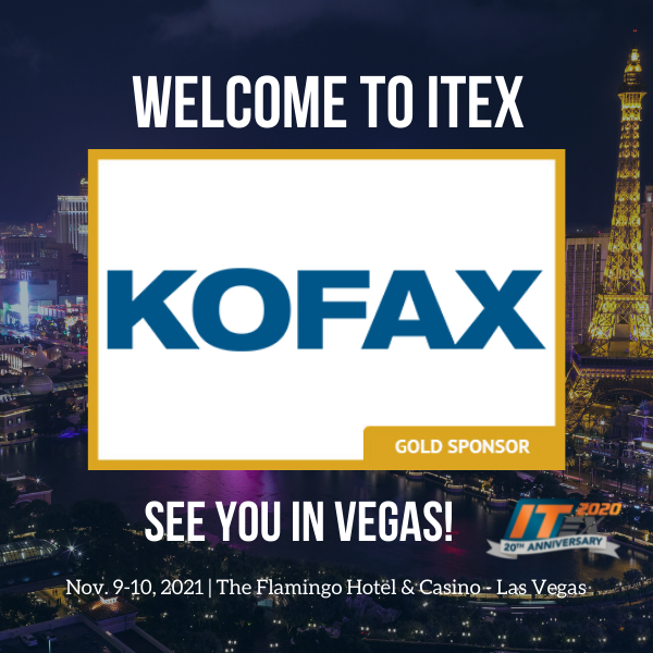 As the 20th Anniversary of ITEX draws closer we want to take time to thank our sponsors and welcome them to #ITEX! Thank you to our Gold Sponsor @Kofax, and we can't wait to see you in Las Vegas!