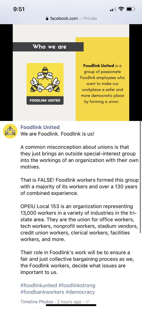 UnitedJIB's tweet photo. @FoodlinkUnited , as fellow OPEIU local 153 members fighting for a fair contract, we stand with you! #solidarity #Striketober @IBEWLocalUnion3 @SethGoldstein13 @CDAW_National @amazonlabor @Lexxi1973 @RFerraro153 @lizshuler https://t.co/OKgNaomQ0I