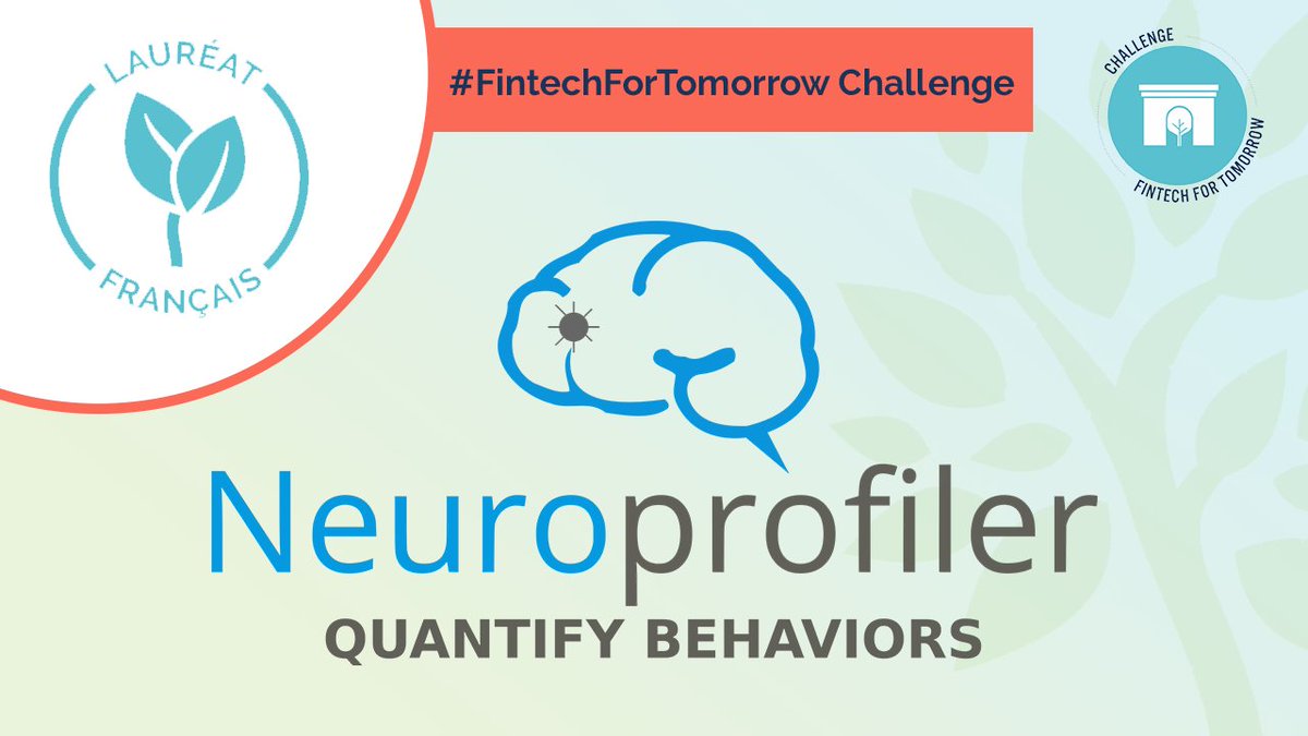 Le lauréat 2021 du challenge #FintechforTomorrow est @neuroprofiler ! 👏  Félicitations à eux et leur "ESG Profiler" qui évalue le profil de risque des investisseurs individuels et leurs préférences #ESG. 🌱 #CFD2021 @FinforTomorrow