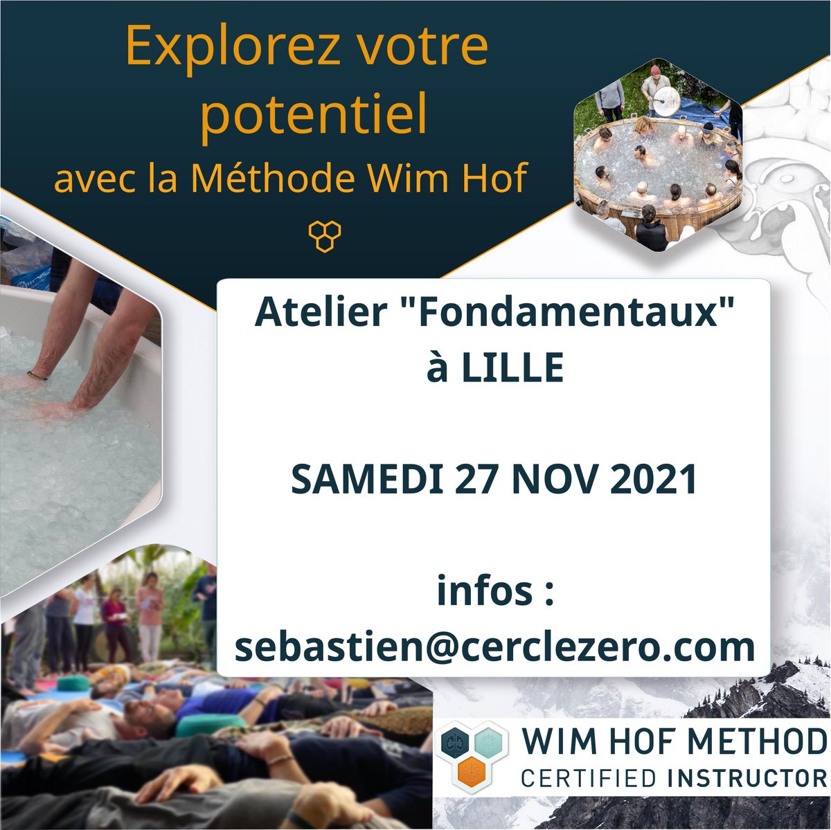 CercleZero's tweet photo. La méthode Wim Hof s'installe dans les Hauts de France !

Venez découvrir et vous former aux techniques de la méthode Wim Hof avec un instructeur certifié à Lille le samedi 27 novembre.

Informations et inscriptions : sebastien@cerclezero.com
#whm #wimhof #hautsdefrance #lille https://t.co/QEcU6Stmhk