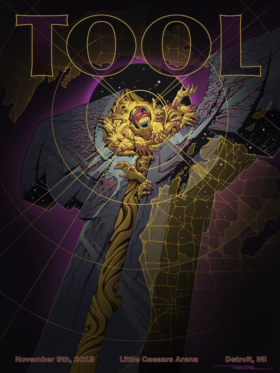 Happy Toolsday! Throwback to some poster art I did in 2019 for Tool and their last tour. #tool #throwback