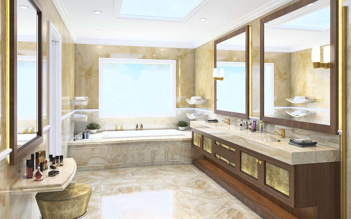 Let your ideas and designs speak for themselves with 3D visuals. #ArchViz #construction #architecturedesign #architects #interiordesign #residentialdesign #kitchendesign #housedesign #kitchenandbath #remodeling #bathroom #bathroomdesign