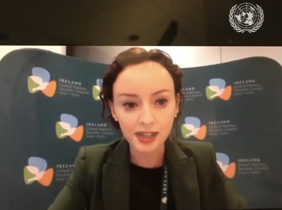 IrishMissionUN's tweet photo. Yesterday at #UNGA76 #3rdCommittee, Ireland ๐ฎ๐ชparticipated in Interactive Dialogues with Special Rapporteurs on the Human Rights situations in #Belarus and the occupied Palestinian Territory.๐บ๐ณ๐ https://t.co/RiNEmlMKTN