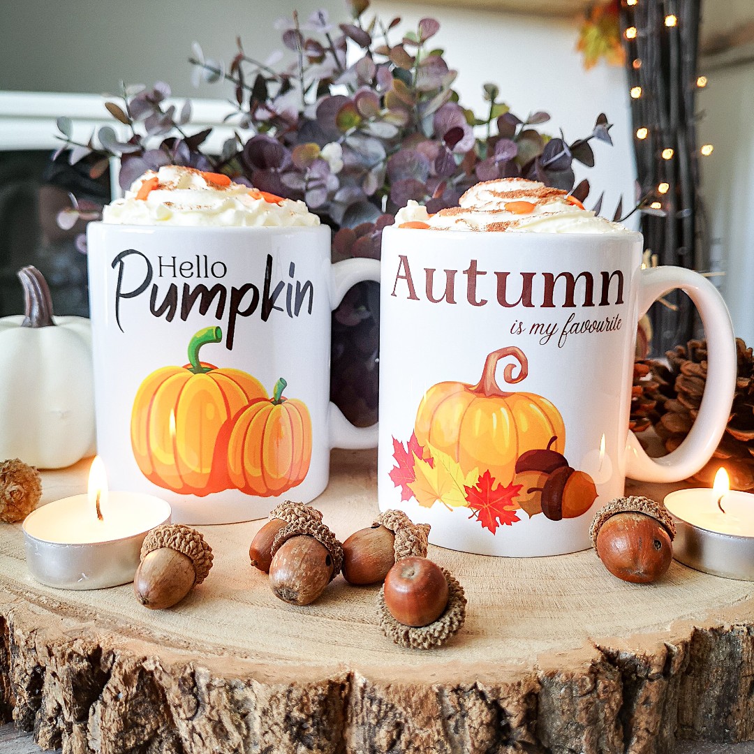 All ready for the autumn season, The Farmhouse Market  is stocking these beautiful mugs - perfect for a hot chocolate or pumpkin spice! thefarmhousemarket.co.uk
@thefarmhousemarketuk

#autumndays #pumpkinspice #fall #winterscoming #promomugs