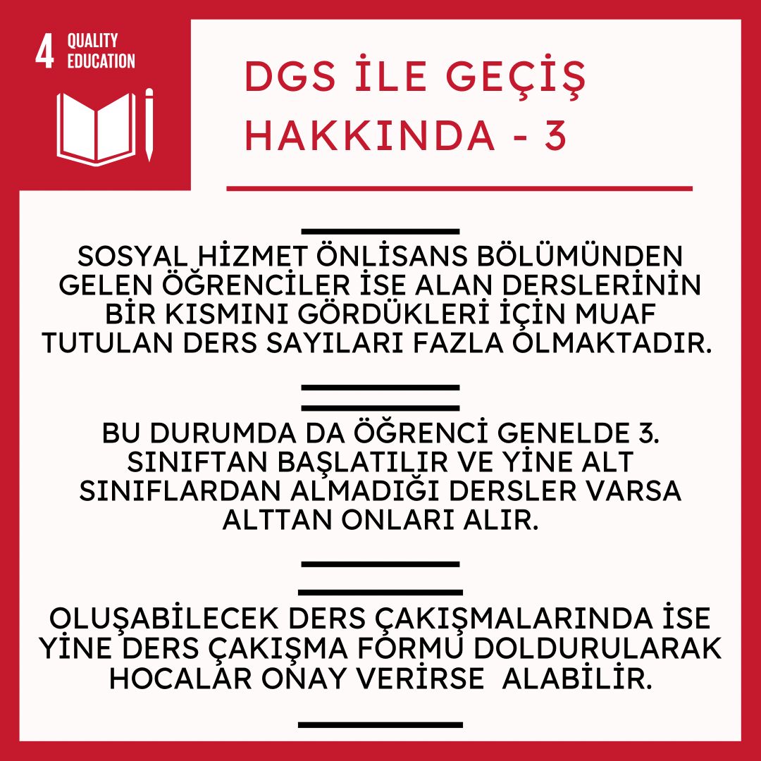 KTO Karatay Üniversitesi Sosyal Hizmet Bölümü DGS Programı hakkında merak ettiğiniz konuları derledik 📌