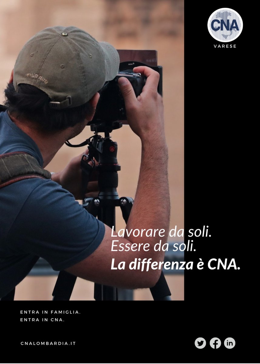 CnaVarese's tweet photo. Lavorare da soli VS essere da soli. La differenza è CNA.
👥 Siamo un’associazione di imprenditrici e imprenditori. Da oltre sessant’anni lavoriamo per dare voce alla tua voce, rappresentando i tuoi interessi sui tavoli istituzionali e molto altro.

#entrainfamiglia https://t.co/2mLI13PFVR