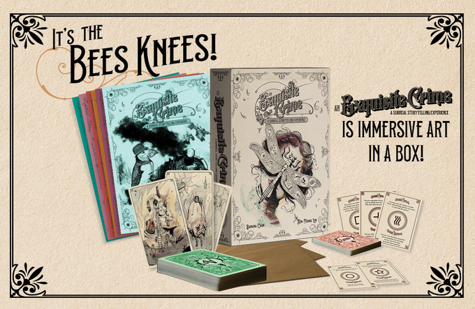 Hunters_Ent's tweet photo. Live Now on Kickstarter! Exquisite Crime, a new Game Master-less storytelling game, where you become paranormal detectives in a surrealistic world. Create your Exquisite Corpse, and help solve an Exquisite Crime!
https://t.co/fFExicXAqs https://t.co/7tTR9ab6x7