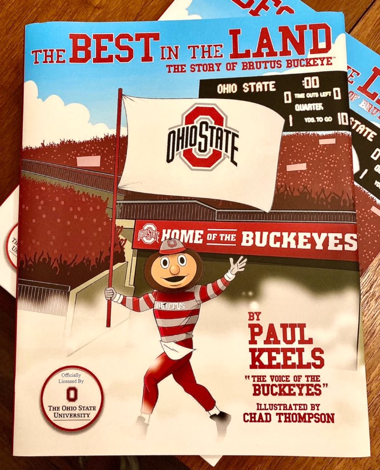 CourtInStereo's tweet photo. If you like Ohio State, football, or kids who stay occupied during Ohio State football timeouts, this one’s for you! Out today—written by Voice of the Buckeyes @PaulKeels, illustrated by Chad Thompson, edited by yours truly :)
@BuckeyeNation @OhioState @OhioStateFB #GoBucks https://t.co/kjiCE4Ne6M