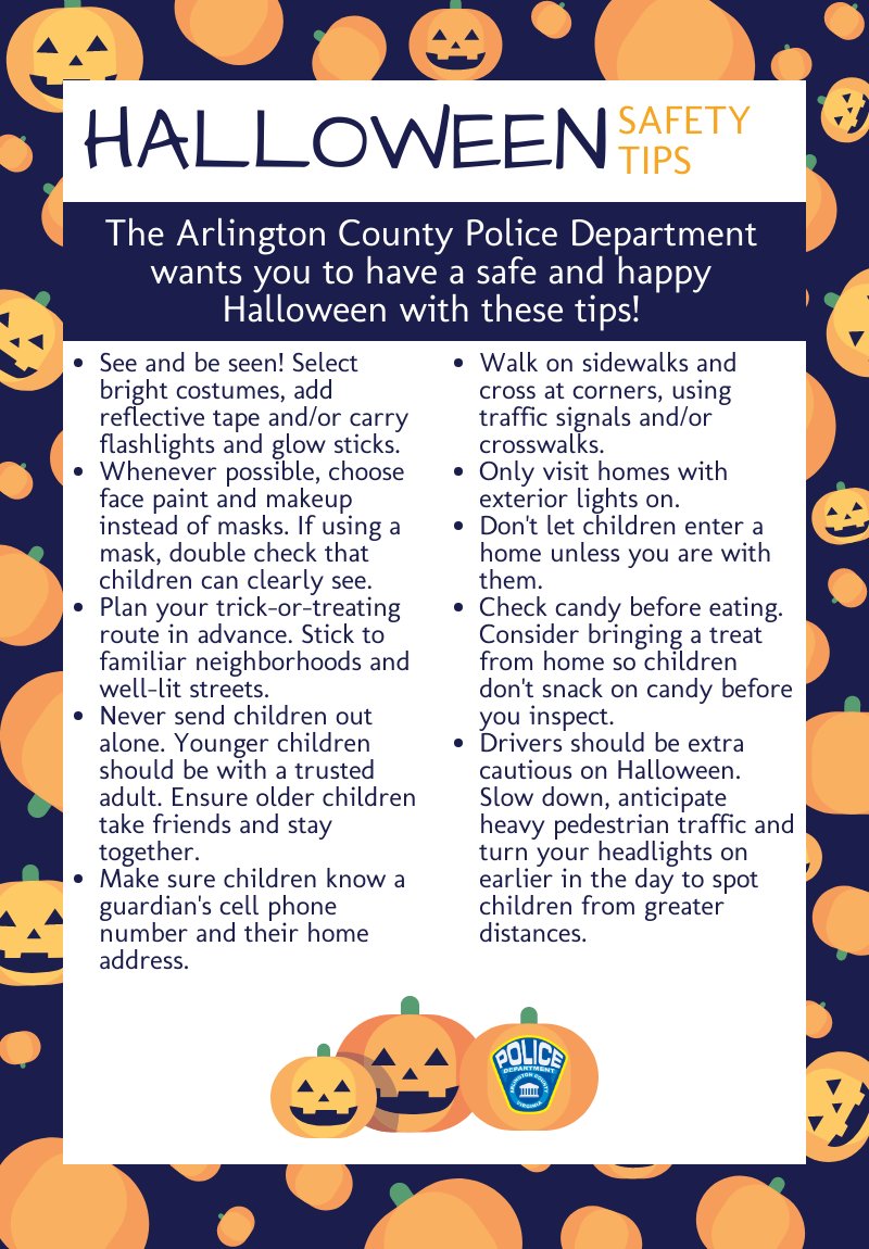 Everyone loves a good scare on Halloween, except when it comes to the safety of our community. Ahead of this year's Halloween Festivities, ACPD is sharing ways to ensure you and your family stay safe on the spookiest of holidays. 🎃👻