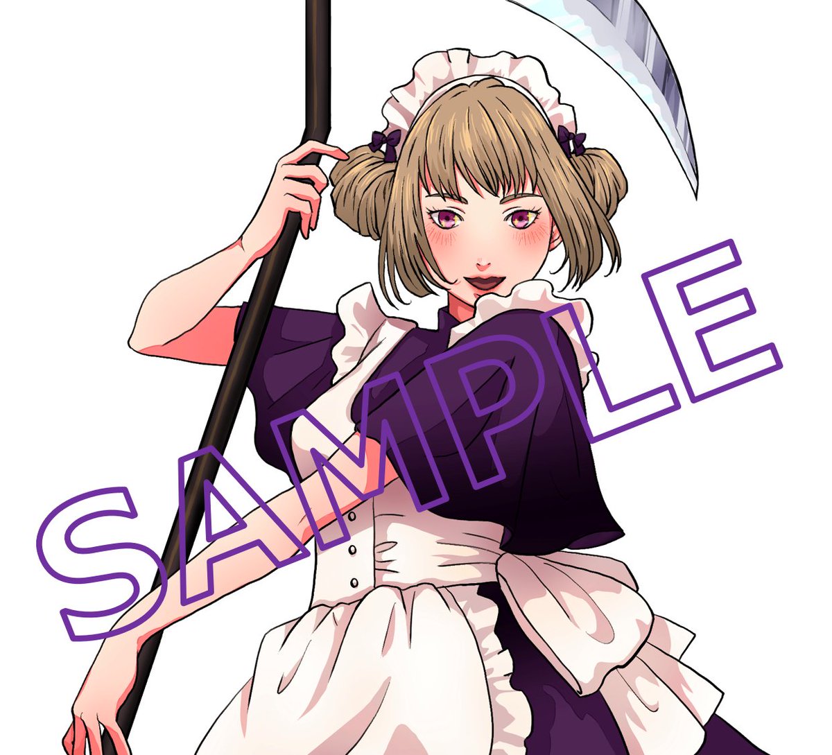 3体目のメイドさん、完成しましたっ❣️

コードネーム：Angel of Death(ｴﾝｼﾞｪﾙ･ｵﾌﾞ･ﾃﾞｽ)
メイド名：ミナ
武器：大鎌

ミント予定は、明日発表しようと思います🎵

#NFT