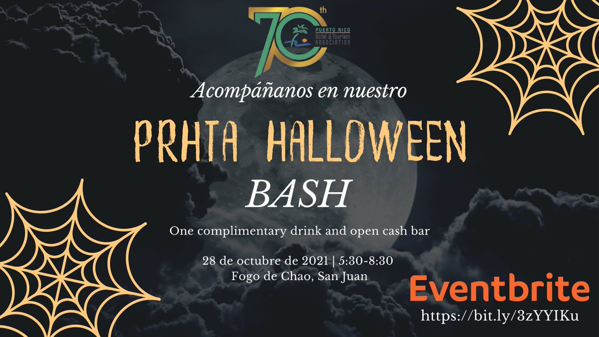 prhta's tweet photo. Miembro, recuerda completar tu registro para participar de nuestro Halloween Bash este jueves, 28 de octubre en Fogo de Chao.
Regístrate aquí y celebra con nosotros: https://t.co/Kqx4UUon9O
#ComunidadPRHTA #PRHTACommunity #BeAPRHTAMember #PowerInNumbers #MembershipPerks https://t.co/FubHZosxao